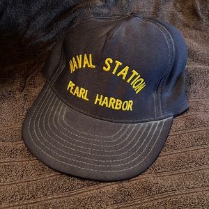 Naval Station Pearl Harbor Vintage Cap US Navy